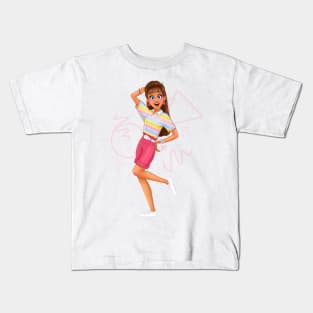 80s Decade Girl Kids T-Shirt